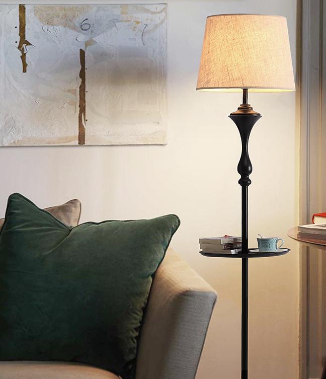 简约中式落地灯图片大全,极简轻奢无主灯效果图