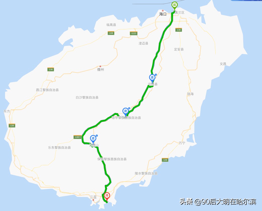 海南徒步环岛旅游攻略,穷游骑行海南西线最新视频