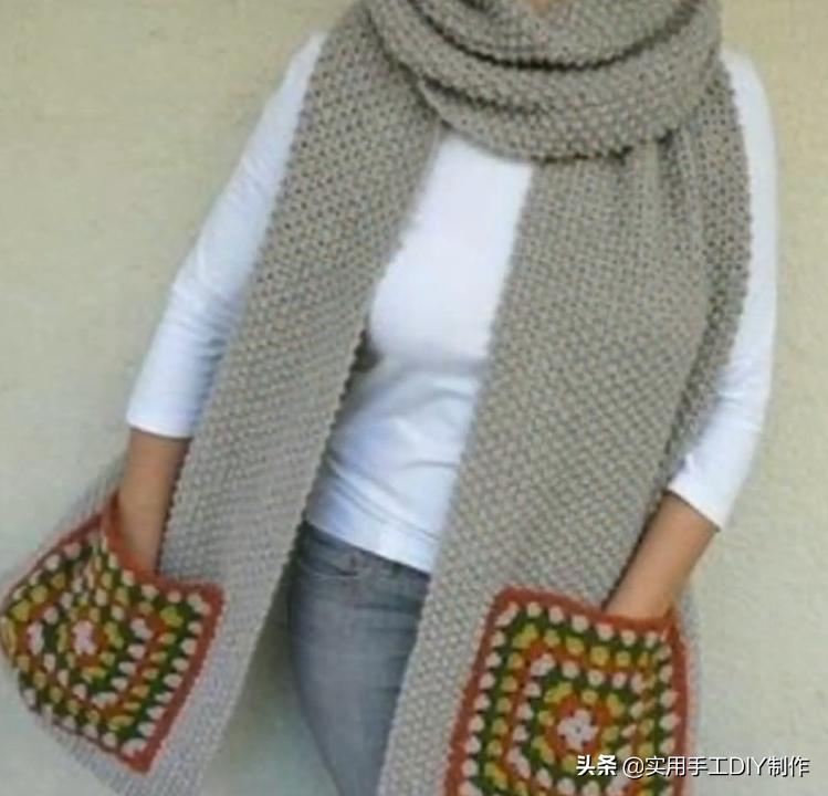 针织围巾新款图片大全,最新款围巾百搭又洋气针织