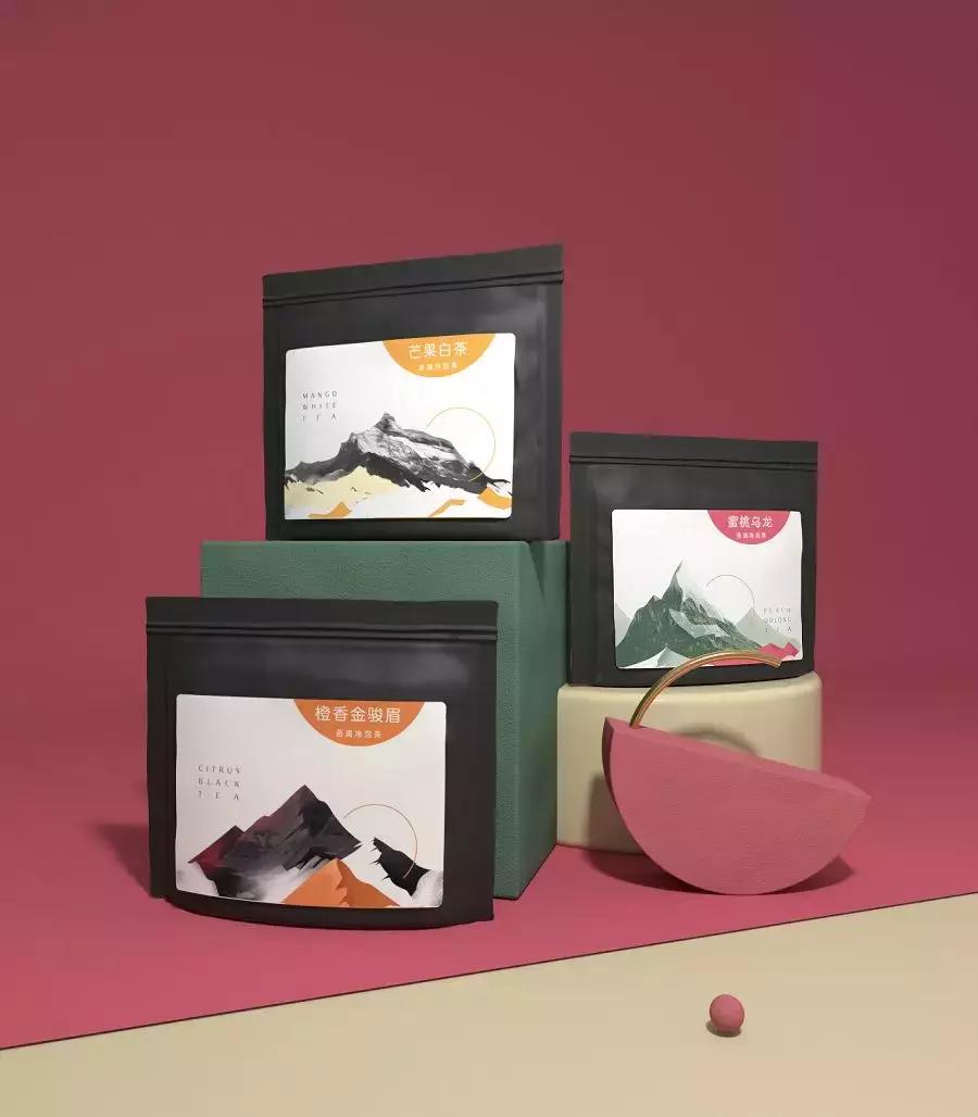 最时尚茶叶包装设计案例,茶叶包装插画基础设计