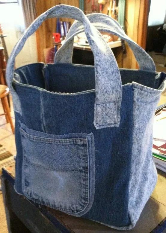 牛仔裤改包包做法大全简单,旧牛仔裤的超实用改造成品