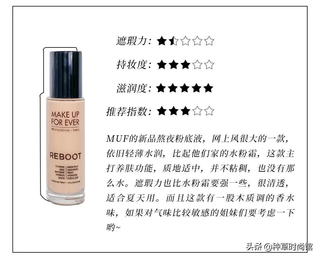 2022油皮粉底液测评红榜,最火的平价粉底液测评图