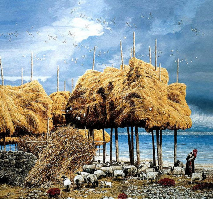 何冠林油画作品大全,何冠霖油画高清大图