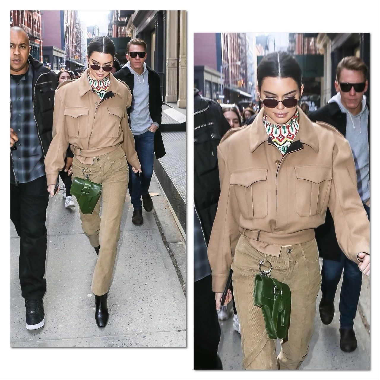 大衣配背包好看吗,大衣配短款包包显个高