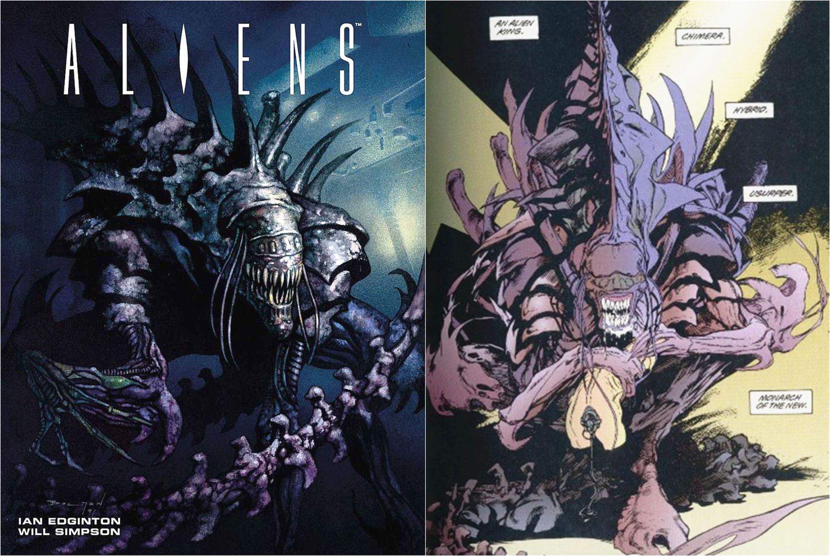 最新“异形王”形象曝光，人类和异形结合体，专门猎杀异形的怪物