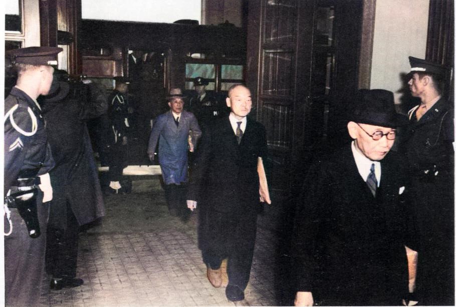 战犯老照片,处决日本七大战犯影像