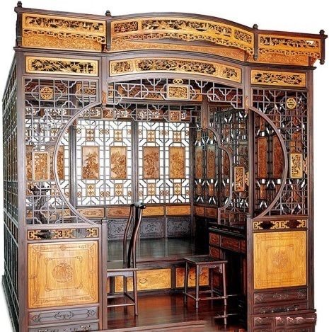 特色木头床,浙江老木头床