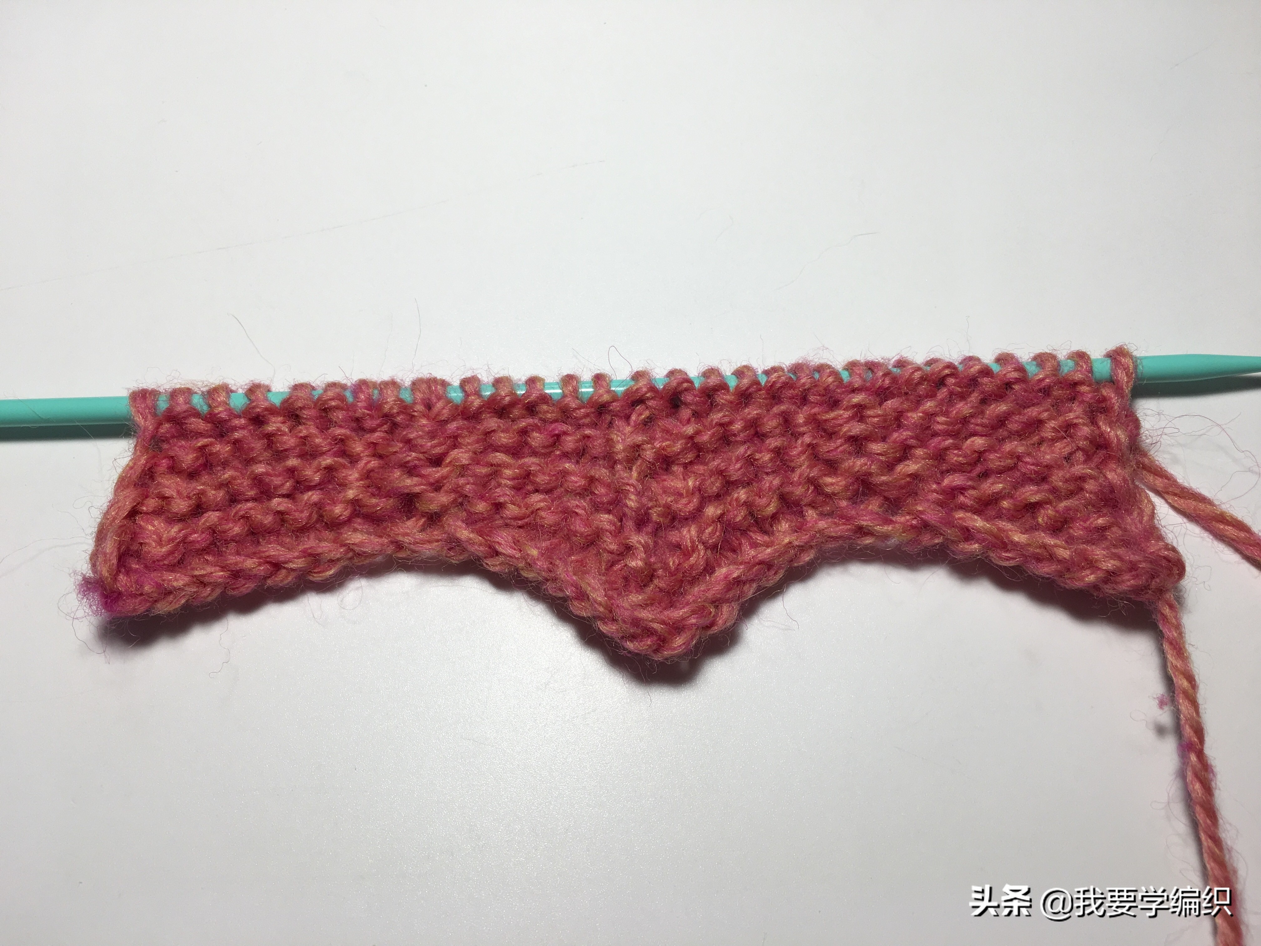 波浪围巾钩织教程,棉花糖毛线编织波浪围巾