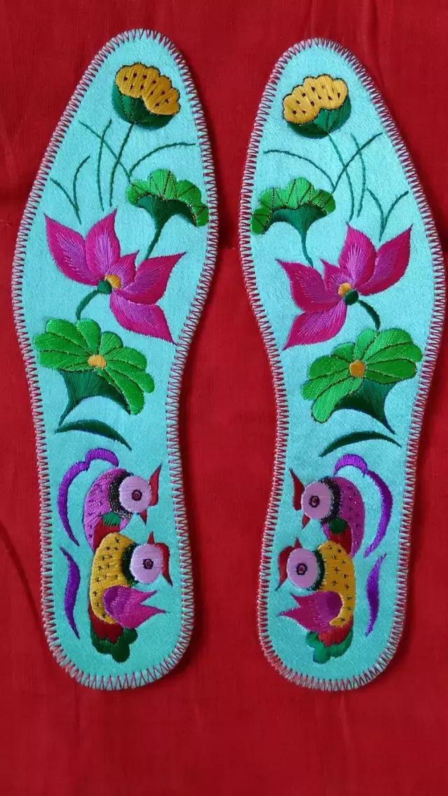 刺绣鞋垫图案大全图解,刺绣各种鞋垫图案