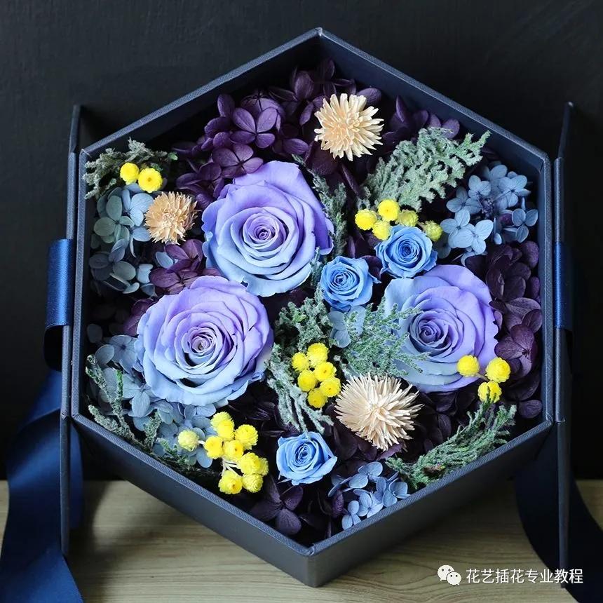 永生花教程花束,花艺师永生花教程
