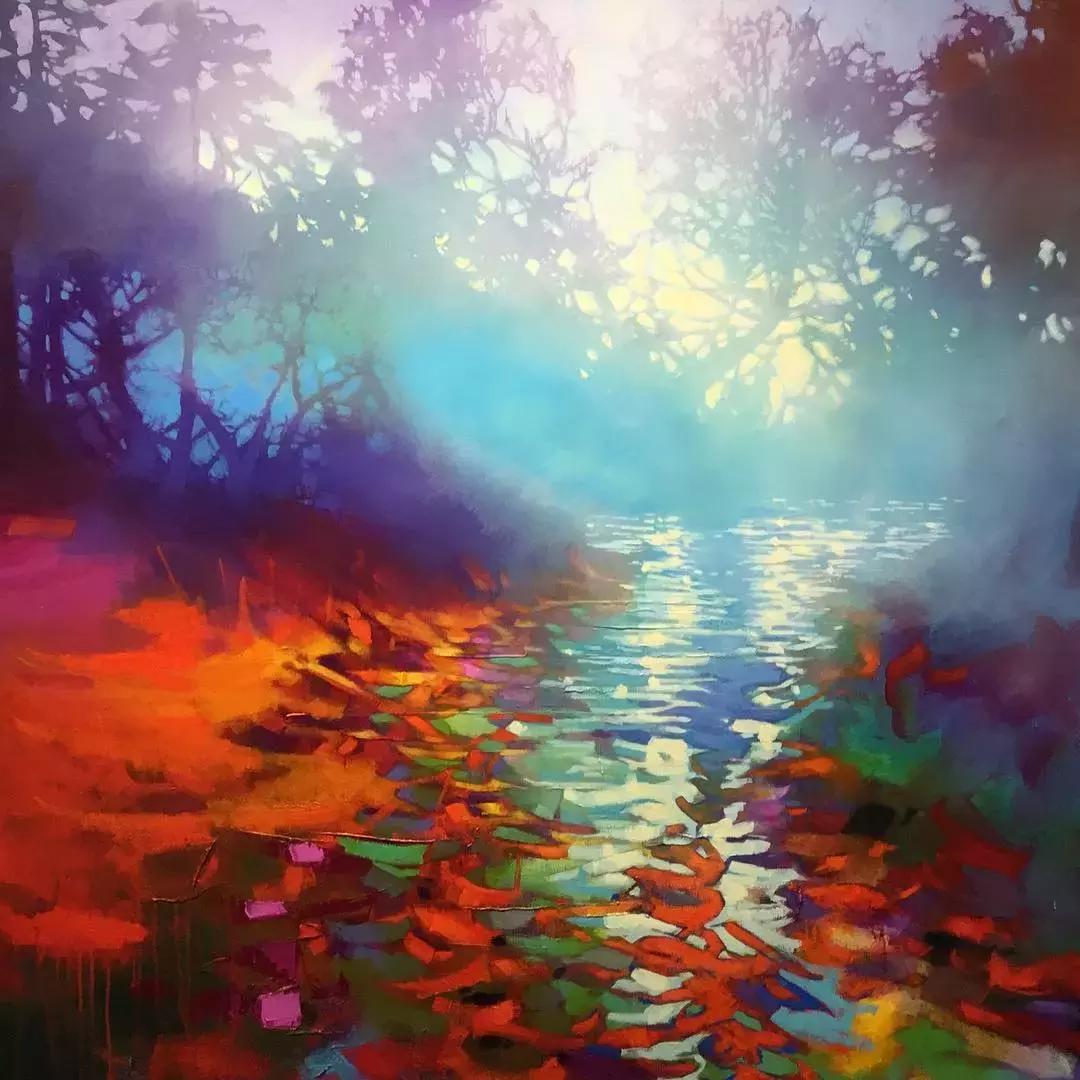 三个画家笔下的雪景,三位油画家的风景画