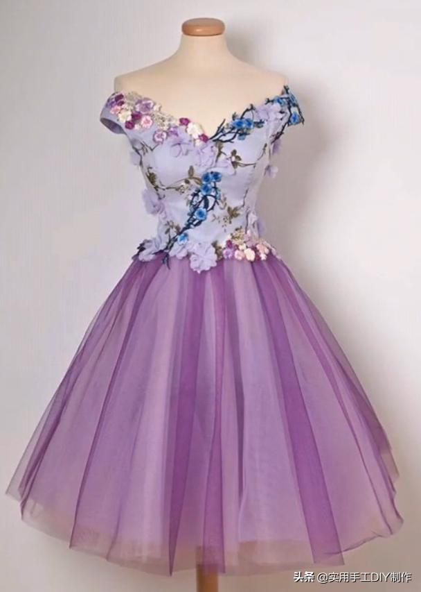 布艺拼接格子裙子,蕾丝拼贴连衣裙