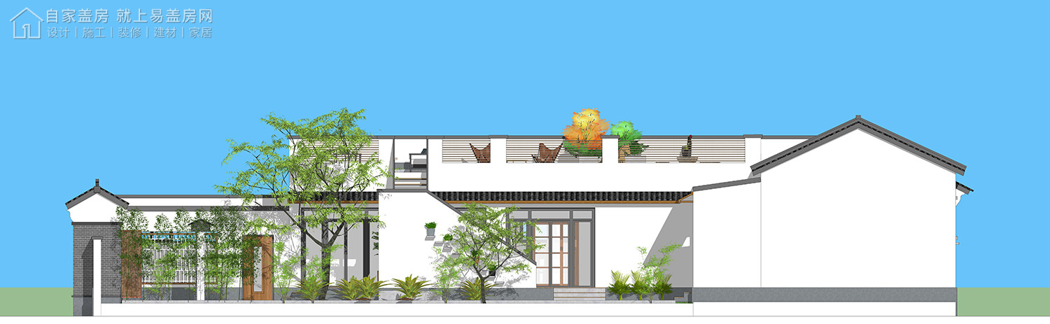 三层新中式别墅全套设计图纸,新中式合院别墅户型图纸