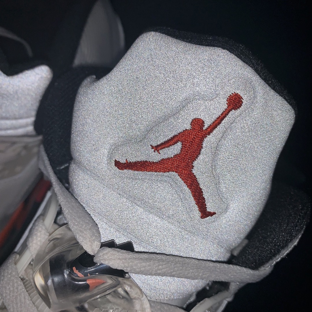 airjordan5橙色和粉色对比,airjordan5retro反光暗金