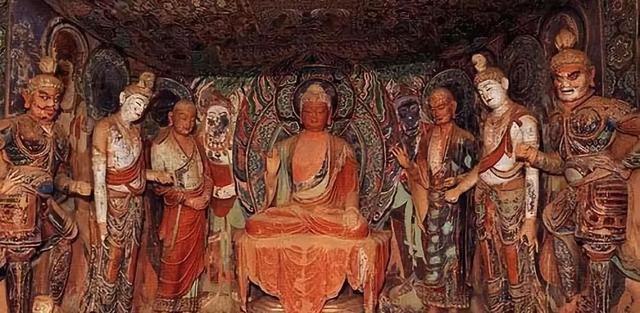 莫高窟是雕塑还是泥塑,美国敦煌莫高窟菩萨雕塑