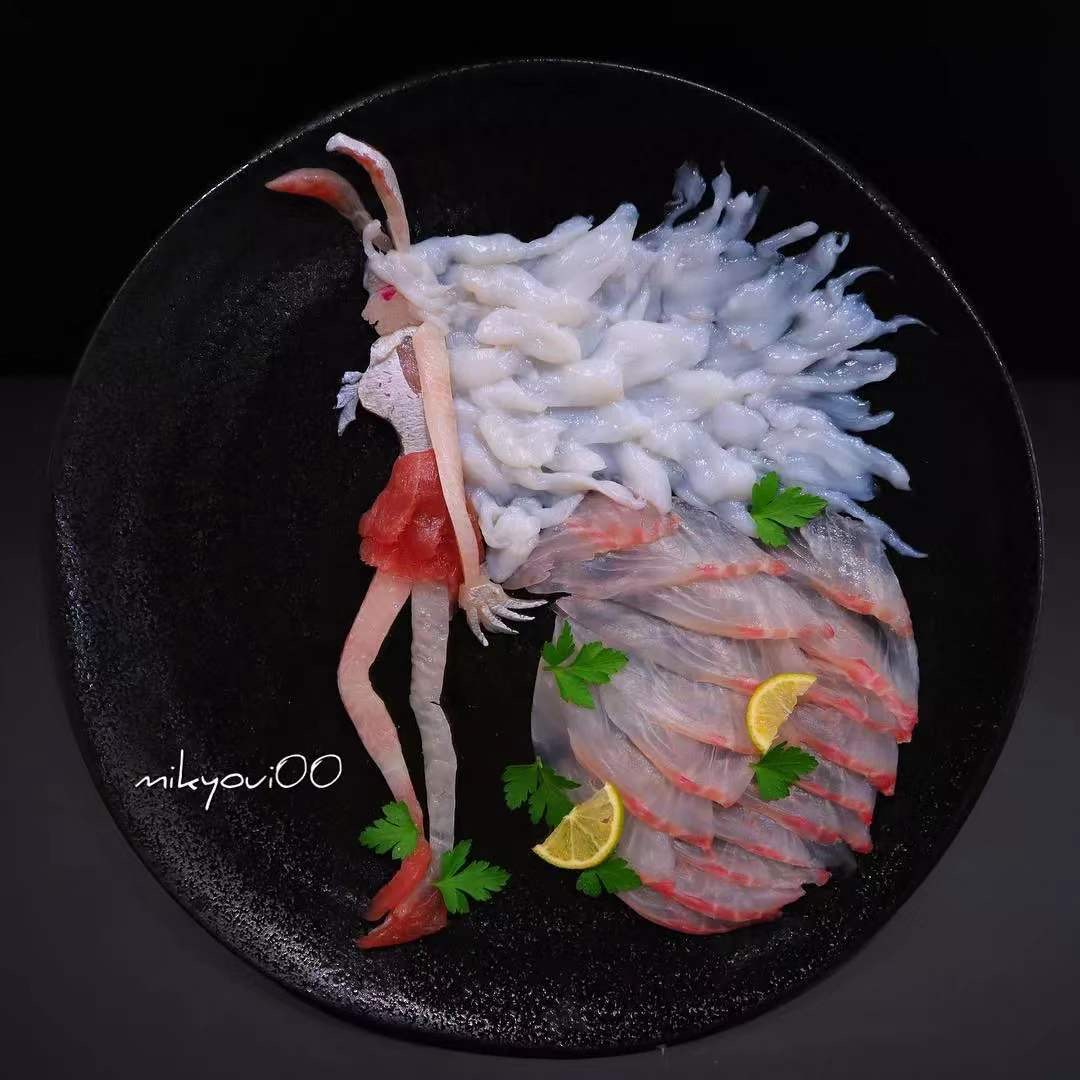 澳龙刺身摆盘制作视频,刺身制作视频创意摆盘