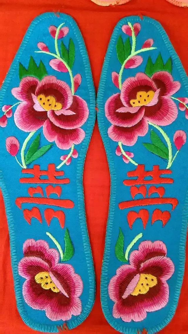刺绣鞋垫图案大全详细图,惊艳绝伦刺绣鞋垫欣赏