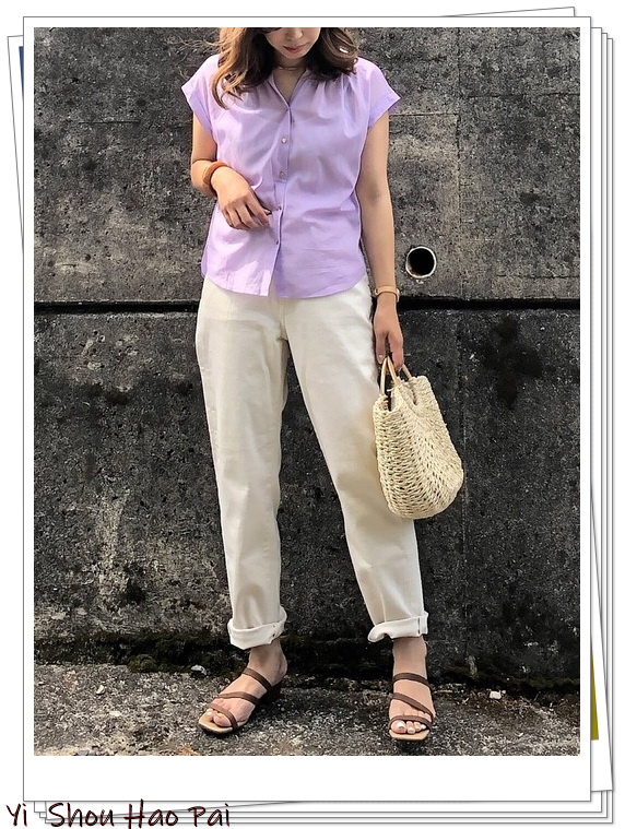 优衣库的白色裤子,优衣库白色摇粒绒裤子搭配