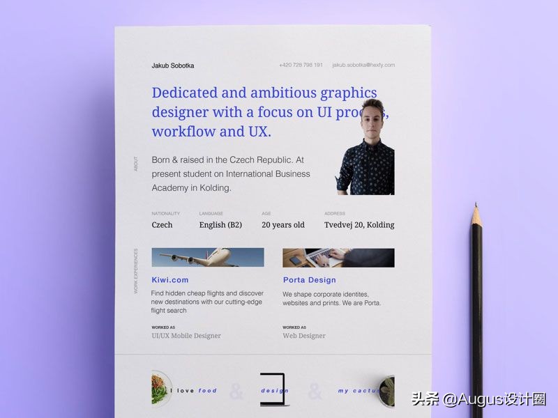 个人简历创意设计教程word,创意设计简历模板范文