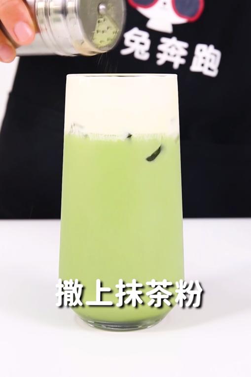 芝芝奶茶的芝芝怎么做,焦糖抹茶奶茶的做法