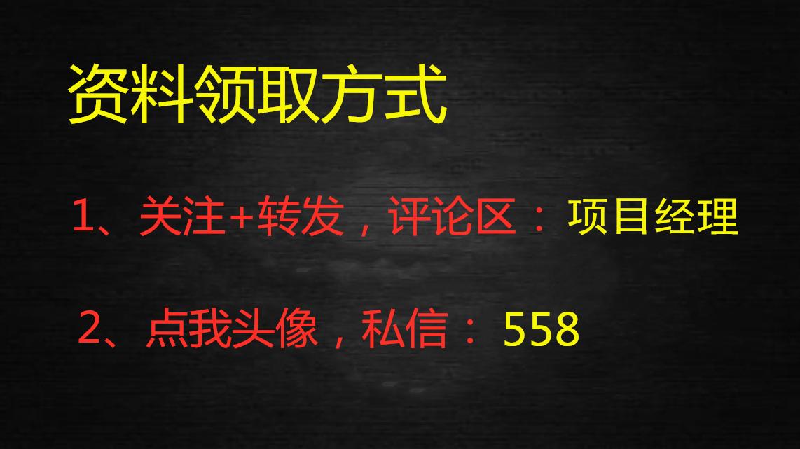 如何成为优秀的项目经理？1200页项目经理培训讲义，超全流程图