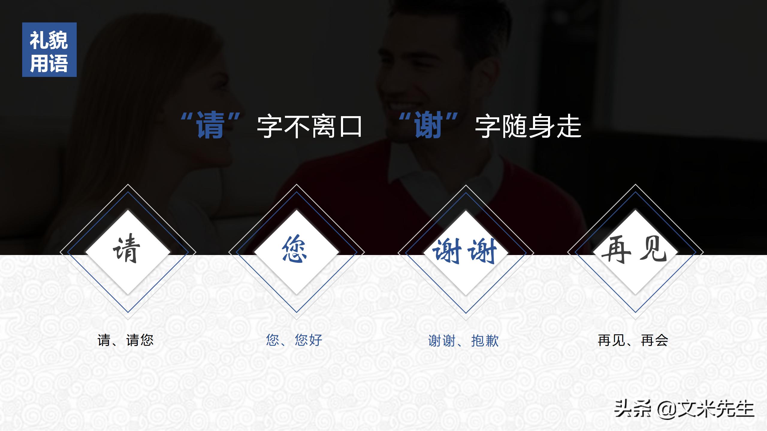 礼仪是一个人安身立命之本，35页最新版实用礼仪培训手册PPT