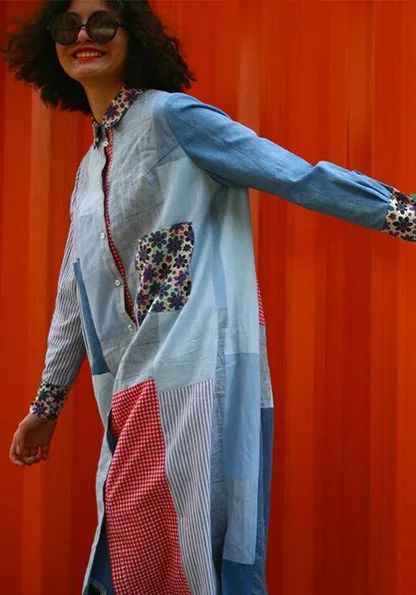 中国人只会跟风买名牌？80后女孩用旧衣改造成潮牌，燃炸上海滩