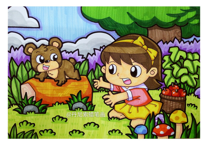 8-12岁儿童绘画范画,简单又好画的儿童画大全