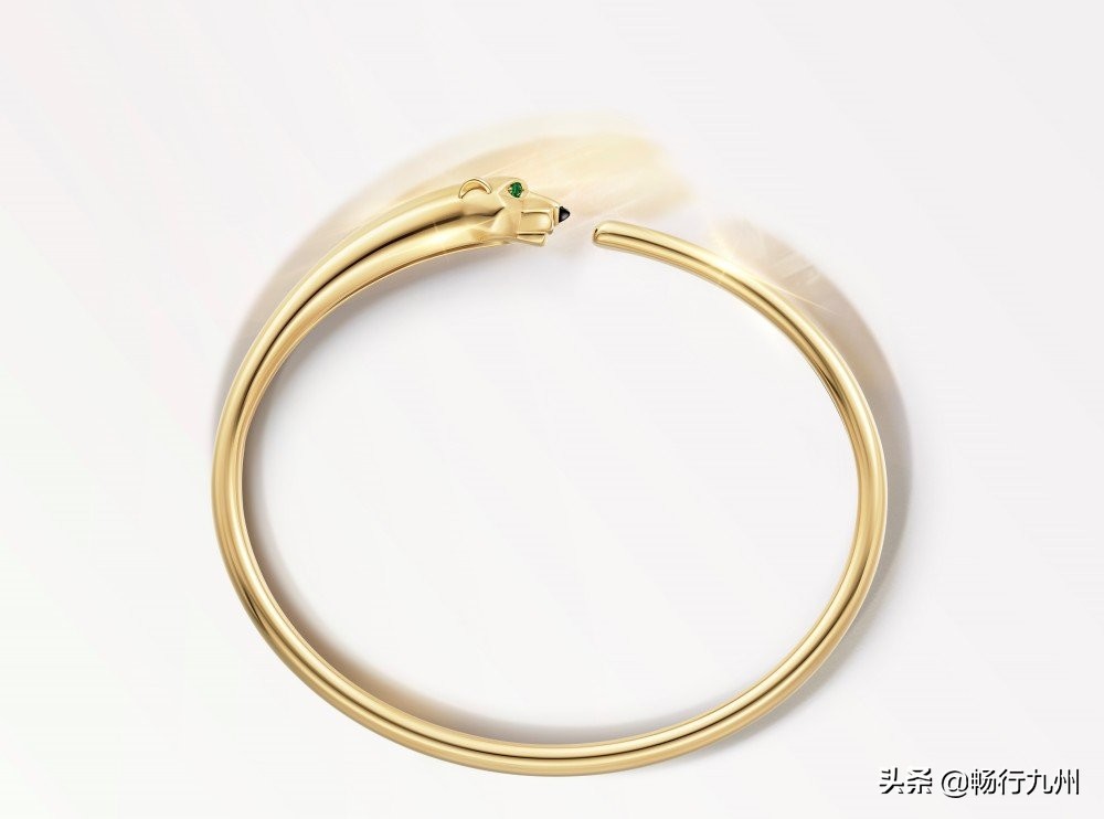 cartier满钻猎豹手镯,卡地亚猎豹款手镯