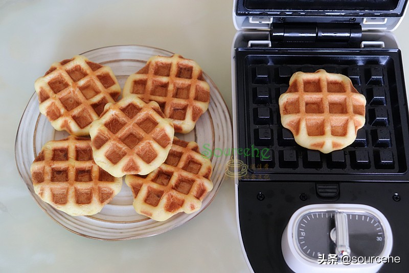 华夫饼制作教程不用烤箱,家庭烤箱版华夫饼做法无模具