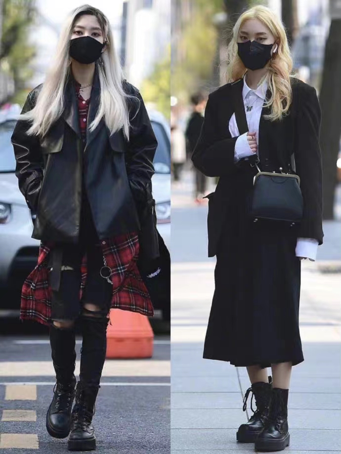 穿搭韩国小姐姐日常穿搭look,韩式穿搭秋冬千金大小姐风