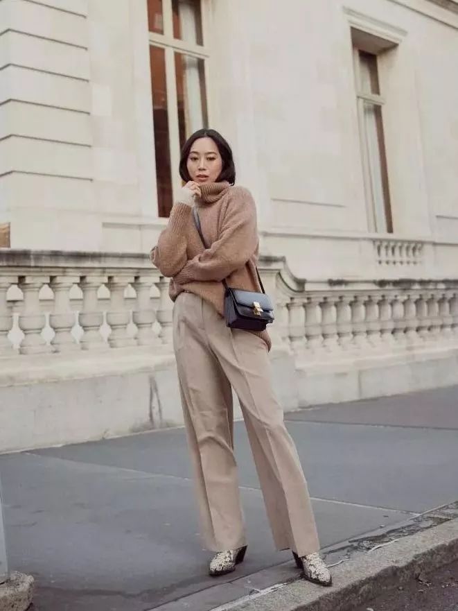 适合腿瘦的穿的新款阔腿裤,冬天不粘腿阔腿裤推荐