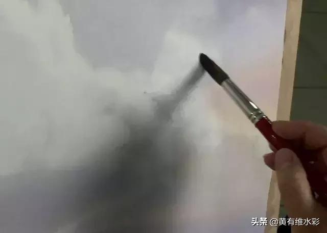 水彩画山风景入门,远山画法入门教程