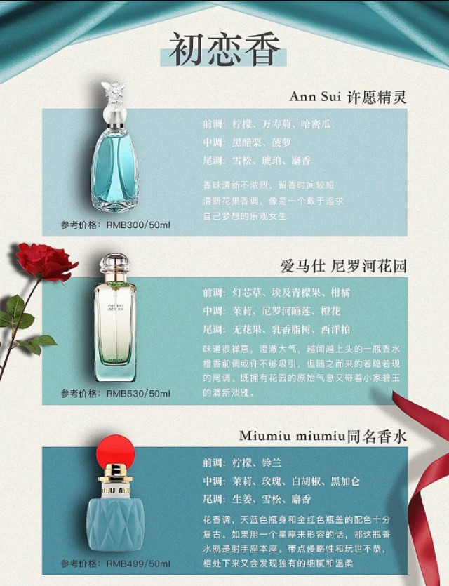 520用女生香水,520香水送哪个好