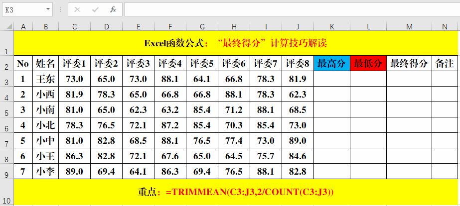 用excel计算成绩最低分,用excel如何快速算出分数