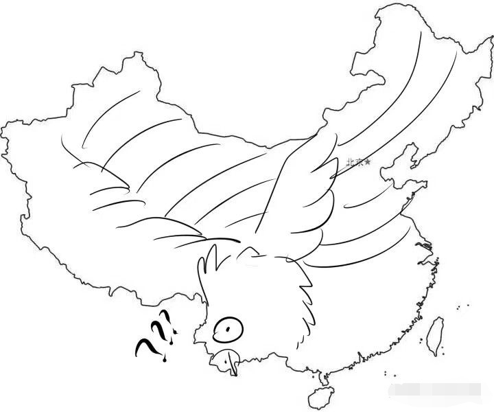 祖国地图像雄鸡,地图上祖国的形状像什么