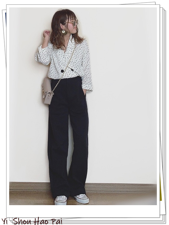 优衣库穿搭夏季女生阔腿裤,优衣库窄版阔腿纯棉女裤