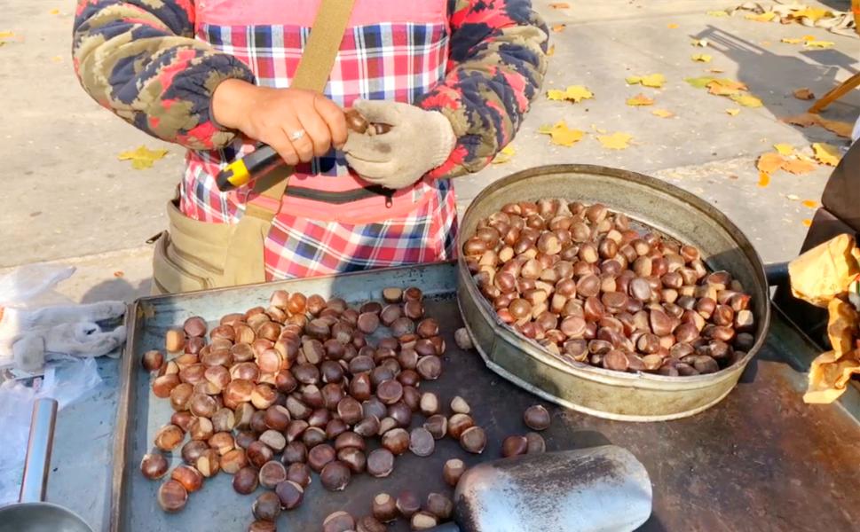 炒板栗正确剥壳方法,炒板栗剥皮小技巧