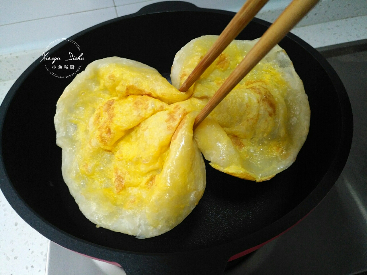 好吃开胃的早餐鸡蛋饼,早餐吃胡萝卜鸡蛋饼酸甜开胃