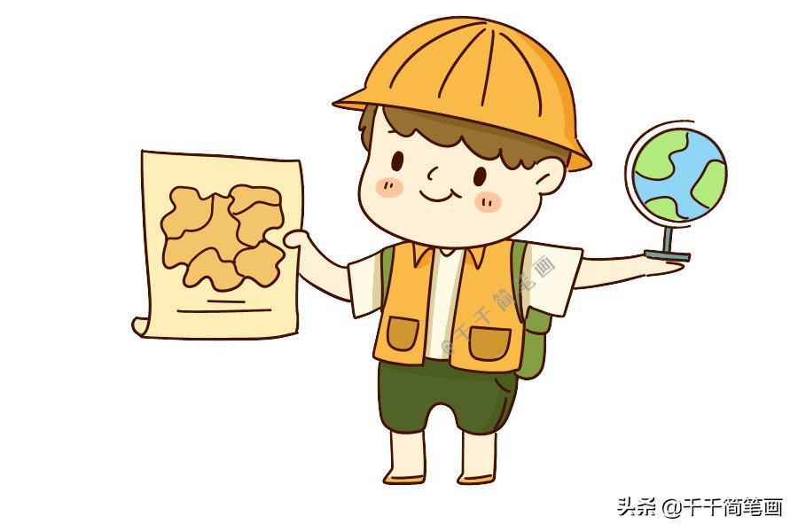 十种职业简笔画人物,100种职业简笔画