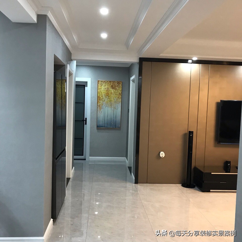 160平方房子装修轻奢鞋柜,160平方南北通透装修进门鞋柜