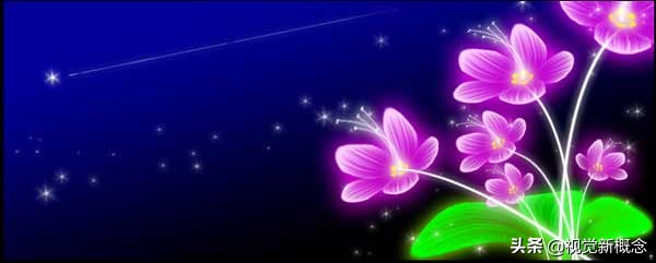 ps教程制作花海,用ps设计绚丽光影花朵图案教程