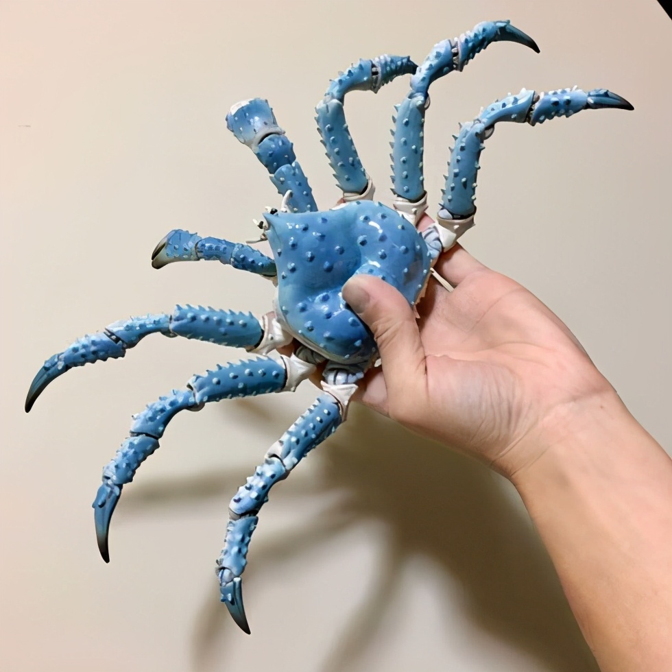 真正的蓝色帝王蟹,最逼真帝王蟹图片
