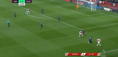 曼联对阿森纳德赫亚,阿森纳怪异进球