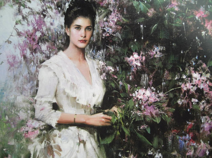 中国油画大师何岸油画欣赏,何岸油画风景写生作品