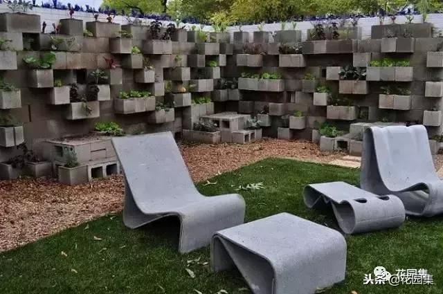 水泥砖的庭院太惊艳了,庭院小型水泥砖