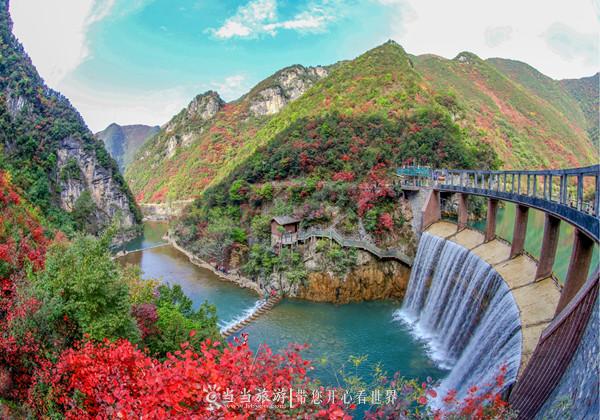 湖北郧西五龙河美景,湖北郧西五龙河风景区一日游