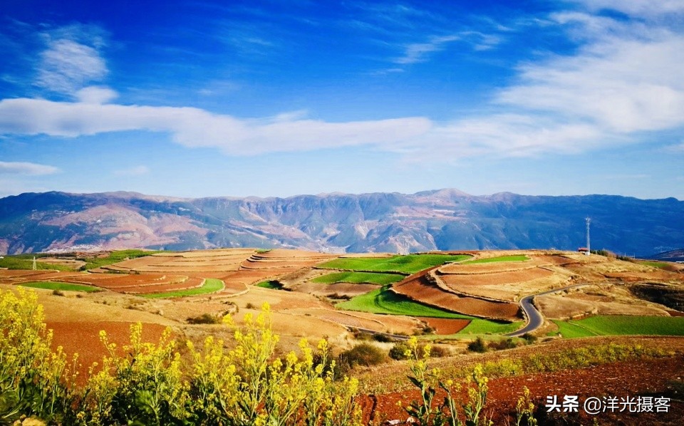 色彩斑斓的东川红土地,上帝的调色板云南东川红土地