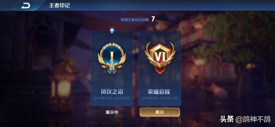 王者新赛季王者印记,王者各赛季王者印记