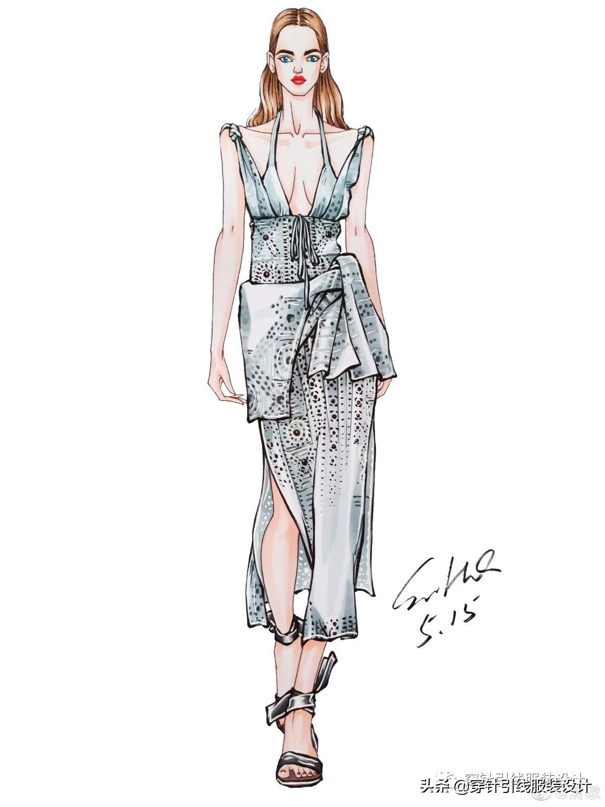 效果图手绘服装,效果图大全70-80平三室